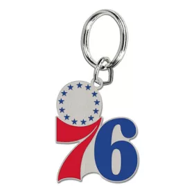   WinCraft - NBA Cloisonne Key Ring Carded - Philadelphia 76ers MC