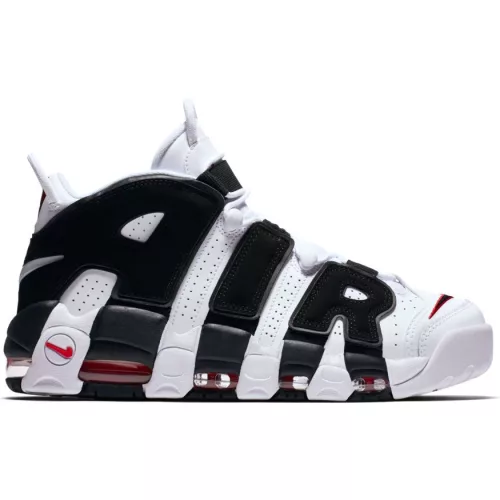 NIKE AIR MORE UPTEMPO WHITE/BLACK-UNIVERSITY RED
