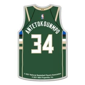   WinCraft - NBA Collector Pin Jewelry Card Giannis Antetokounmpo - Milwaukee Bucks MC