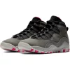 Air Jordan 10 Retro (GS) DK SMOKE GREY/RUSH PINK-BLACK-IRON GREY
