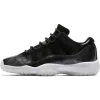 Air Jordan 11 Retro Low (GS) BLACK/WHITE-METALLIC SILVER