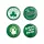 WinCraft NBA Boston Celtics Button 4 Pack Multicolor ONE