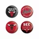 WinCraft - NBA Button 4 Pack - Chicago Bulls MC ONE