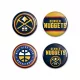 WinCraft NBA Denver Nuggets Button 4 Pack Multicolor