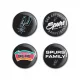 WinCraft NBA San Antonio Spurs Button 4 Pack Multicolor ONE
