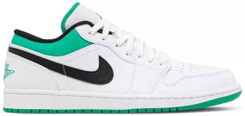 AIR JORDAN 1 LOW WHITE/STADIUM GREEN-BLACK