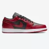 AIR JORDAN 1 LOW GYM RED-BLACK-WHITE