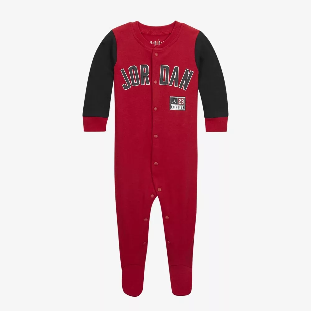 Jordan Baby Jumpman Footed Coverall in Black