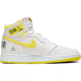   AIR JORDAN 1 RETRO HIGH OG WHITE/DYNAMIC YELLOW-BLACK-GYM RED