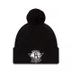NEW ERA NBA '21 BROOKLYN NETS TIP OFF POM KNIT BEANIE BLACK/BLACK/WHITE