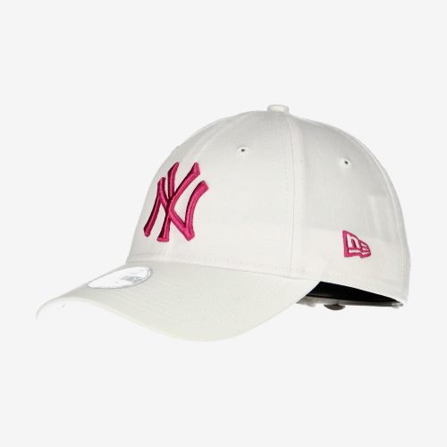 NEW ERA MLB NEW YORK YANKEES LEAGUE ESSENTIAL WOMENS 9FORTY STRAPBACK CAP WHITE