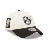 NEW ERA NBA BROOKLYN NETS DRAFT 9TWENTY STRAPBACK CAP CREAM/BLACK