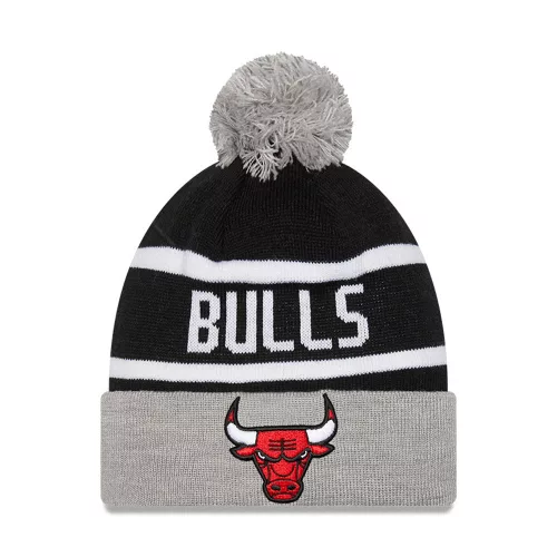 NEW ERA CHICAGO BULLS YOUNG CHYT JAKE CUFF BEANIE GRAY/BLACK