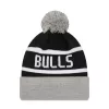 NEW ERA CHICAGO BULLS YOUNG CHYT JAKE CUFF BEANIE GRAY/BLACK