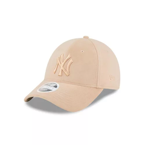 NEW ERA WMNS VELOUR 9FORTY NEW YORK YANKEES LIGHT BEIGE ONE