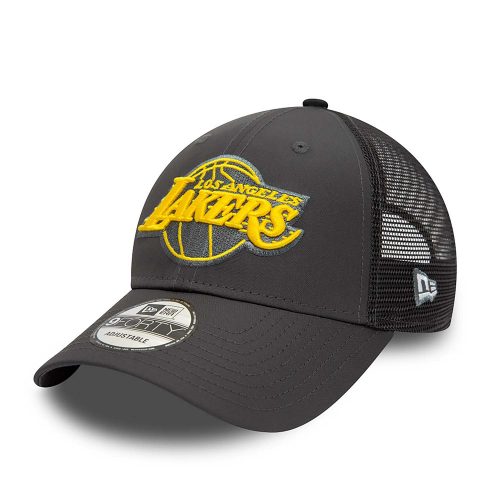 NEW ERA LOS ANGELES LAKERS HOME FIELD 9FORTY TRUCKER GREY