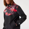 NEW ERA NBA CHICAGO BULLS PANEL TRACK JACKET BLACK
