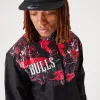 NEW ERA NBA CHICAGO BULLS PANEL TRACK JACKET BLACK