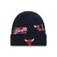 NEW ERA MULTI PATCH BEANIE CHICAGO BULLS BLACK