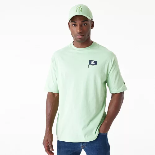New Era MLB Burger Graphic New York Yankees Oversized T-Shirt Green
