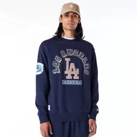   New Era MLB Los Angeles Dodgers World Series Oversized Fleece Top Navy