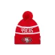 New Era OTC NFL Jake San Francisco 49Ers Knit Beanie Red ONE