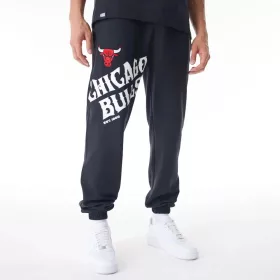 New Era NBA Chicago Bulls Graphic Jogging Trousers Black