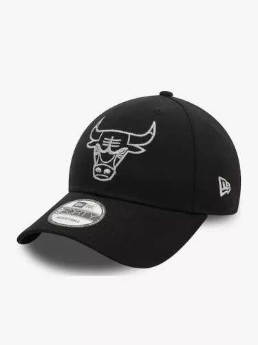 New Era 940 NBA Metallic Outline 9FORTY Chicago Bulls Cap Black ONE