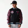 New Era NBA Chicago Bulls Patch Varsity Jacket Black