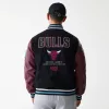 New Era NBA Chicago Bulls Patch Varsity Jacket Black