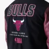 New Era NBA Chicago Bulls Patch Varsity Jacket Black