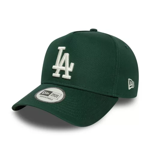 New Era 9FORTY Los Angeles Dodgers League Essential E-Frame Cap Dark Green ONE