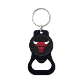   WinCraft - NBA Black Bottle Opener Key Ring - Chicago Bulls MC