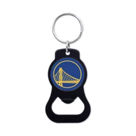   WinCraft - NBA Black Bottle Opener Key Ring - Golden State Warriors MC