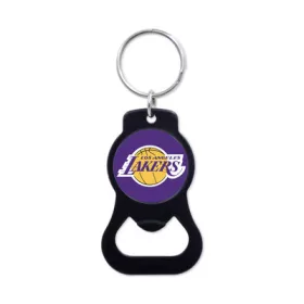   WinCraft - NBA Black Bottle Opener Key Ring - Los Angeles Lakers MC