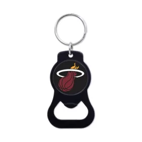 WinCraft - NBA Black Bottle Opener Key Ring - Miami Heat MC