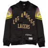 New Era Los Angeles Lakers 2025/26 City Edition Full Snap Satin Jacket Black XL