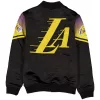 New Era Los Angeles Lakers 2025/26 City Edition Full Snap Satin Jacket Black XL