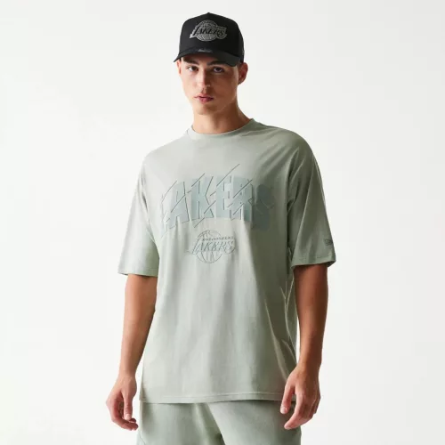 New Era NBA Los Angeles Lakers Oversized T-Shirt Pastel Green