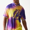 New Era NBA Los Angeles Lakers All Over Print T-Shirts Purple