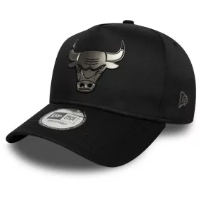 New Era 9FORTY Aframe NBA Metallic Chicago Bulls Cap Black