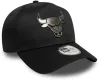 New Era 9FORTY Aframe NBA Metallic Chicago Bulls Cap Black ONE