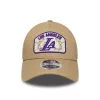 New Era NBA Los Angeles Lakers 9FORTY M-Crown A-Frame Trucker Adjustable Cap Beige ONE