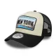New Era Licence Plate Black 9FORTY A-Frame Trucker Adjustable Cap Black ONE