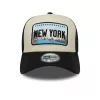 New Era Licence Plate Black 9FORTY A-Frame Trucker Adjustable Cap Black ONE