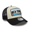 New Era Licence Plate Black 9FORTY A-Frame Trucker Adjustable Cap Black ONE