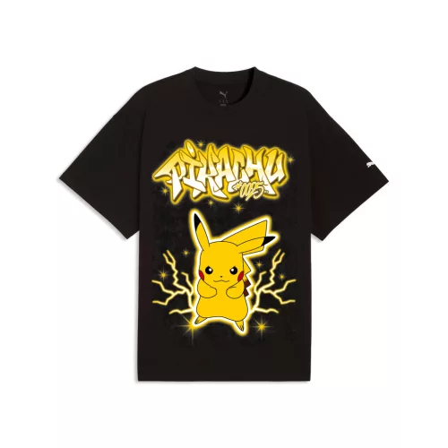 PUMA x POKÉMON Pikachu Oversized Tee Black
