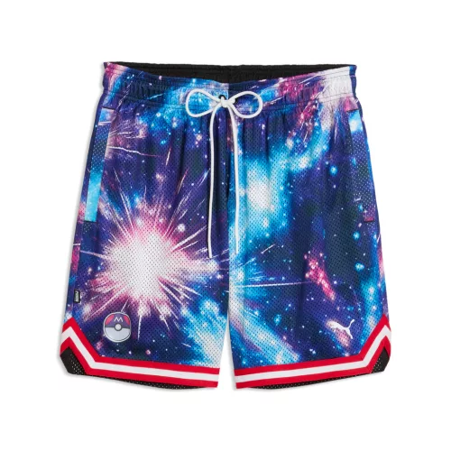 PUMA x POKÉMON Mewtwo Relaxed Basketball Shorts Black-AOP XL