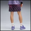 Puma Melo Asteriks Printed Mesh 7" Basketball Shorts Purple L