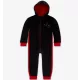 JORDAN BOY WILD UTILITY HOODED COVERALL BLACK